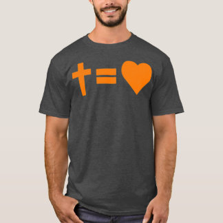 Kor Equals Kärlek Orange T Shirt
