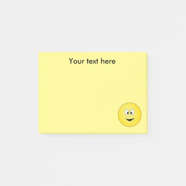 Kor Eyed Gult Ansikte Personlig Post-it Block (Framsida)