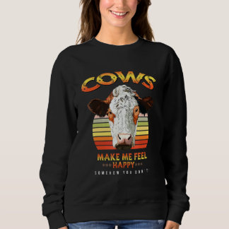 Kor får mig att känna att Lycklig Cow Land-odlare T Shirt