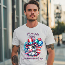 Kor Firande med ballonger Independence day T Shirt