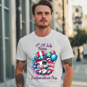 Kor Firande med ballonger Independence day T Shirt