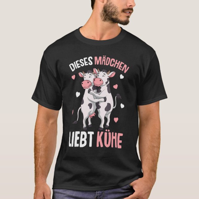 Kor Flickor Barn Ko T Shirt (Framsida)