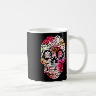 Kor Flower Sugar Skull Day of the dead Costume G Kaffemugg