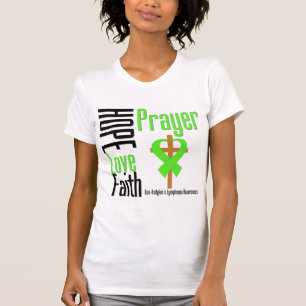 Kor för bön för tro för kärlek för Non-Hodgk T Shirt