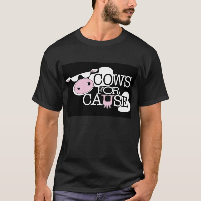 Kor för orsakar SVART Tshirts (Framsida)