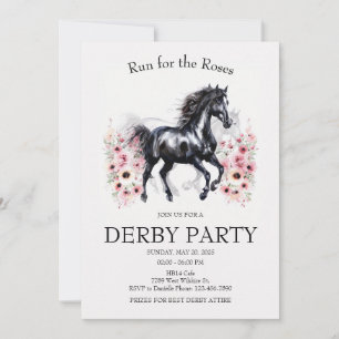 Kör för Rosorna Derby-fest Inbjudan Elegant H