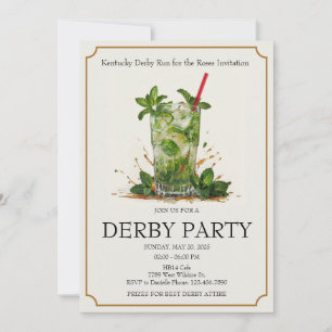 Kör för Rosorna Kentucky Derby Festinladning  Inbjudningar