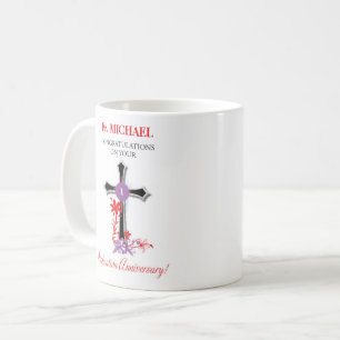 Kor för svart för prästprästvigningårsdag kaffemugg