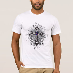 Kor för trofamiljbön - Male bröstcancer Tee Shirt