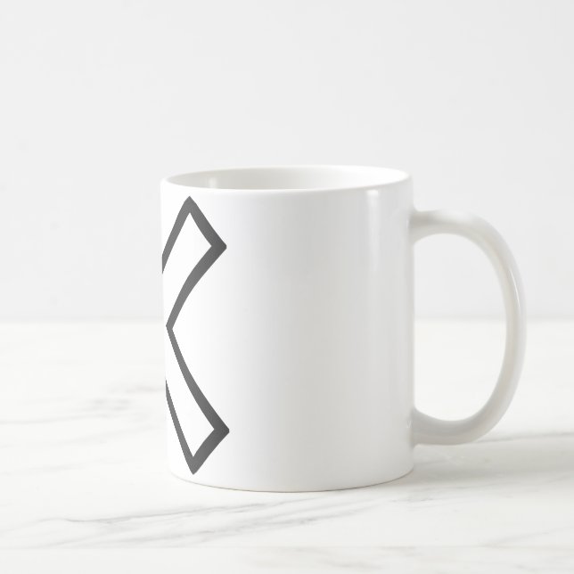 Kor för vit X Kaffemugg (Höger)