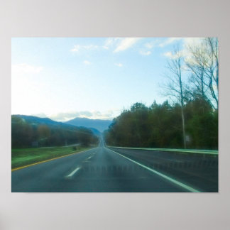 Kör genom västra North Carolina Poster