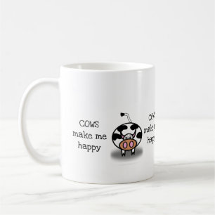 Kor gör mig lycklig kaffemugg