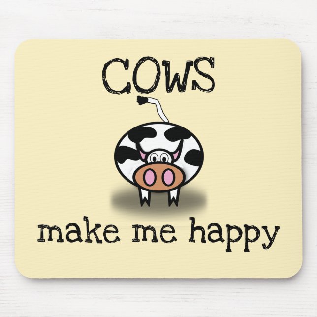 Kor gör mig lycklig musmatta (Framsidan)