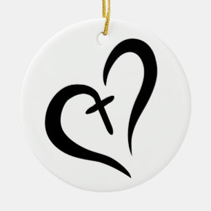 KOR HEART JULGRANSPRYDNAD KERAMIK