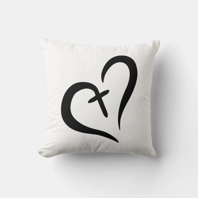 kor hjärtsymbol kudde (Framsida)