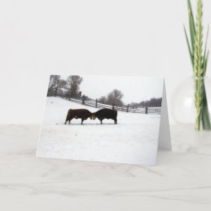 Kor huvud till huvud tack kort