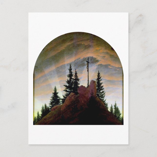 Kor i bergen, Friedrich Vykort (Framsida)