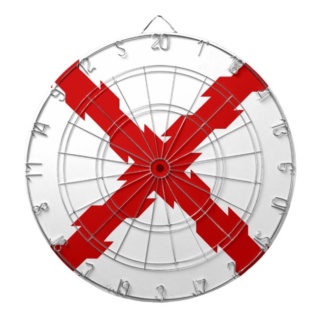 Kor i Burgundy Flagga Darttavla (Framsidan)