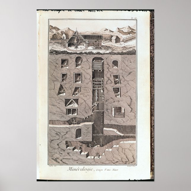 Kor i en gruva poster (Framsidan)