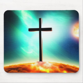 Kor i Fiery Clouds Spacescape Mousepad Musmatta