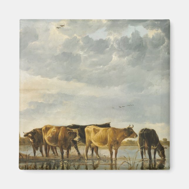 Kor i floden Aelbert Cuyp Magnet (Framsidan)