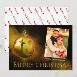 Kor i Kristus Ornament Reflection Guld Photo