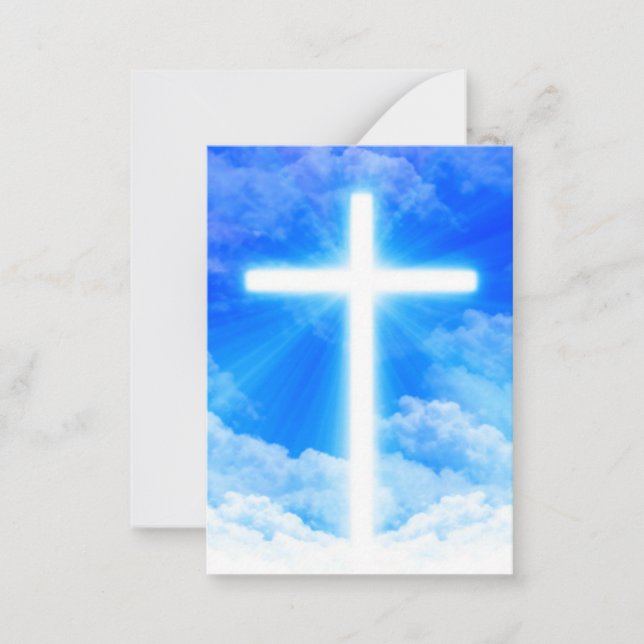 Kor i Light Jesus Kristus Anpassade Christian Anteckningskort (Framsida)