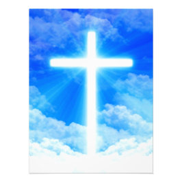 Kor i Light Jesus Kristus Anpassade Christian Fototryck
