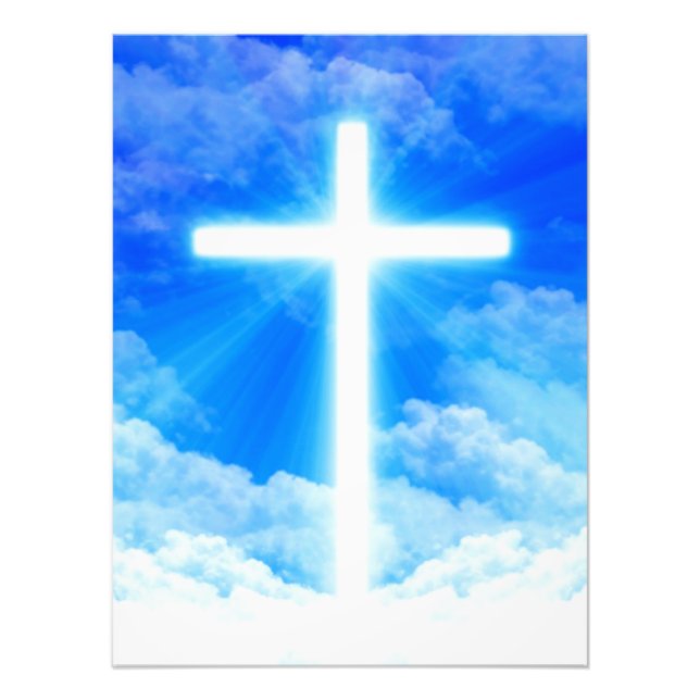 Kor i Light Jesus Kristus Anpassade Christian Fototryck (Framsidan)