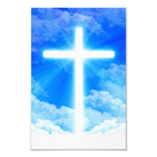 Kor i Light Jesus Kristus Anpassade Christian Fototryck (Framsidan)