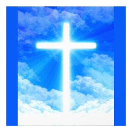 Kor i Light Jesus Kristus Anpassade Christian Fototryck