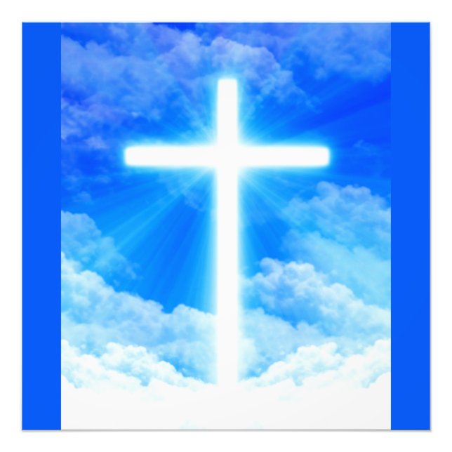 Kor i Light Jesus Kristus Anpassade Christian Fototryck (Framsidan)