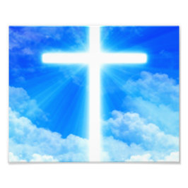 Kor i Light Jesus Kristus Anpassade Christian Fototryck