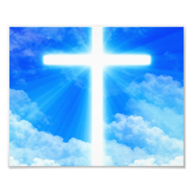 Kor i Light Jesus Kristus Anpassade Christian Fototryck (Framsidan)
