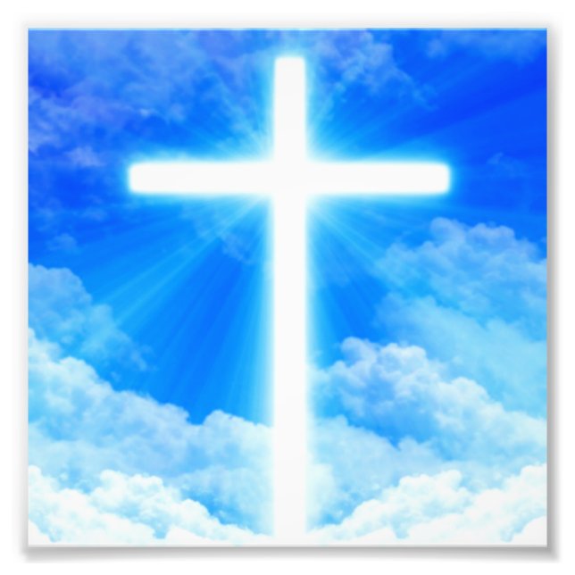 Kor i Light Jesus Kristus Anpassade Christian Fototryck (Framsidan)