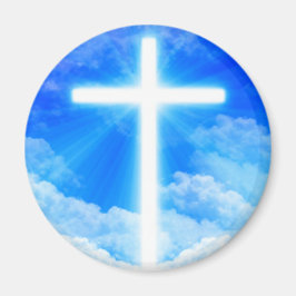 Kor i Light Jesus Kristus Anpassade Christian Magnet