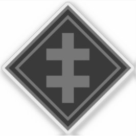 Kor i Lorraine-v2 (grått) Klistermärken