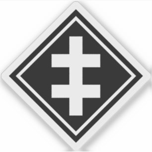 Kor i Lorraine - v2 (vit) Klistermärken
