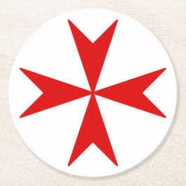 Kor i Malta (röd) Underlägg Papper Rund