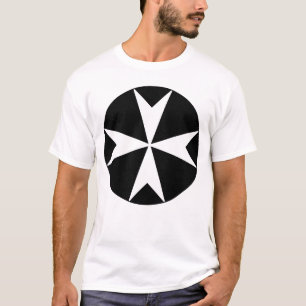 Kor i Malta v2 (vit på svart) T Shirt
