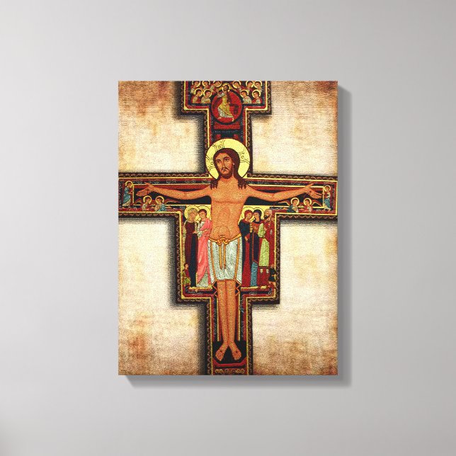 Kor i San Damiano Canvas Devotional Image. (Framsida)