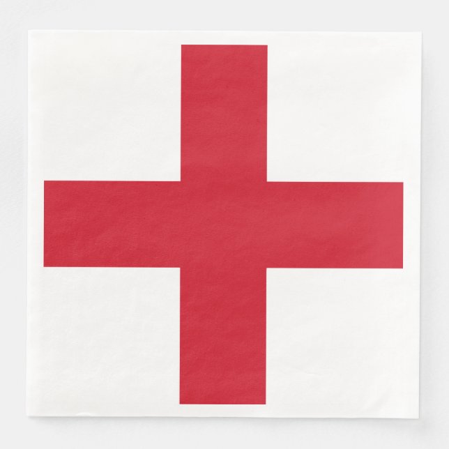 Kor i St George ~ Flagga of England Pappersservett (Framsida)