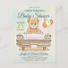 Kör igenom babystölder för Boy eller Girl Vykort