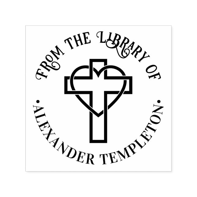 Kor ingraverat hjärta "från Bibliotek i" Bok Självfärgande Stämpel (Design)