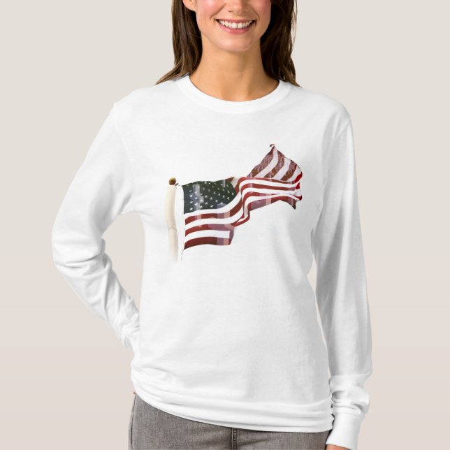 Kor inom Old glory - minnesdag T-shirt (Framsida)