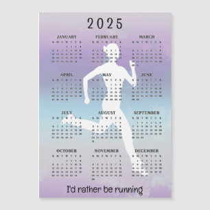 Kör Jogger 2025 Calendar Magnetic Card