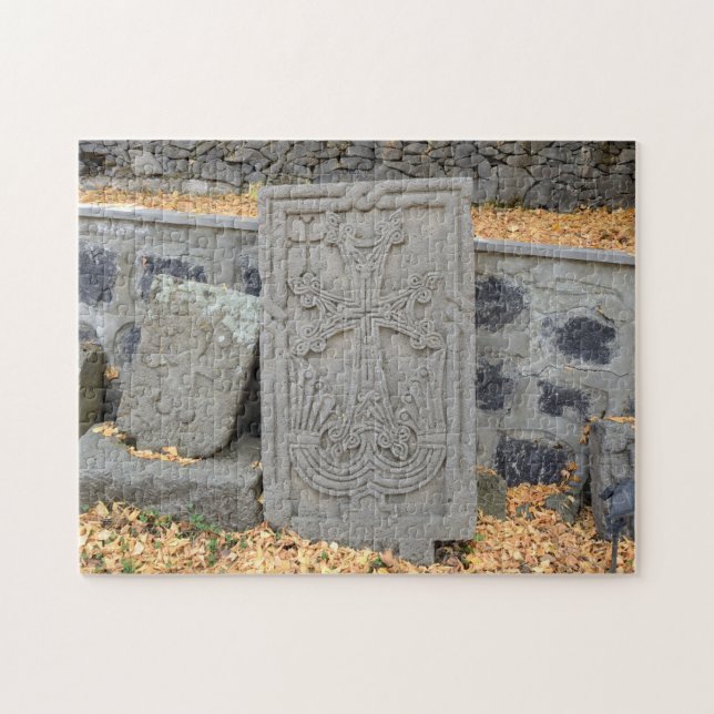 Kor (khachkars) i Armenien Pussel (Horisontell)