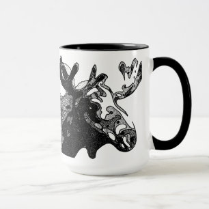 Kor-kläckt älg mugg