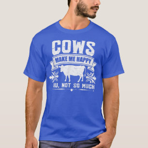 Kor Kow Älskare Cow Owner Farmer Disted T Shirt