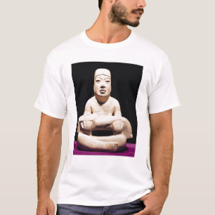 Kor-lagt benen på ryggen figurinnehav en bebis, t shirt